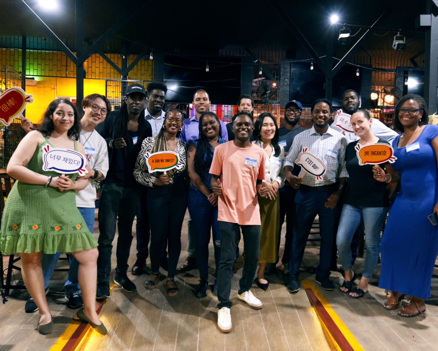 Language Link Up group photo at a Kingston meetup